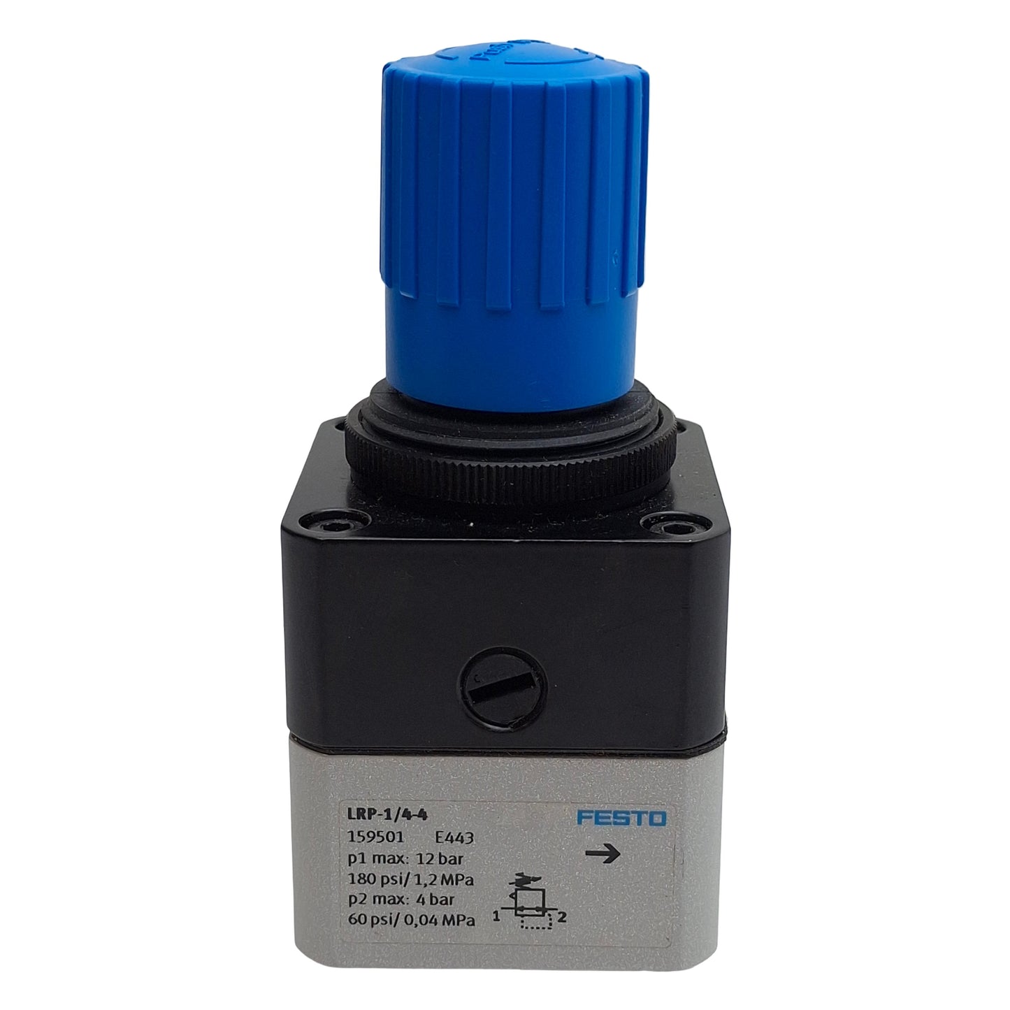 New – Open box Festo LRP-1/4-4 Precision Pressure Regulator, 0.1MPa-1.2MPa, 2000l/min, G1/4