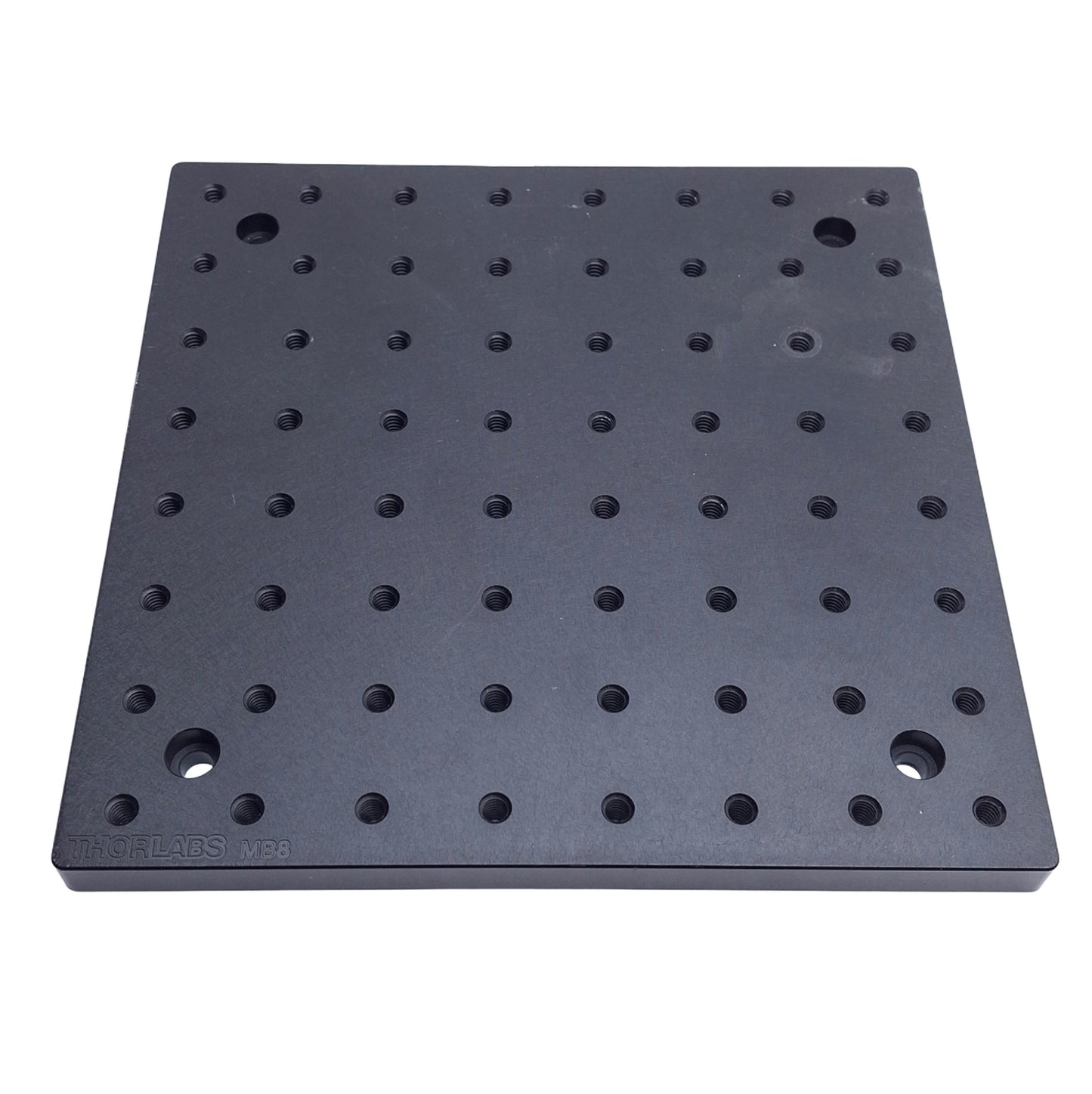 Used Thorlabs MB8 Aluminum Breadboard, 8 x 8 x 1/2", 64x 1" C2C 1/4-20 Thread