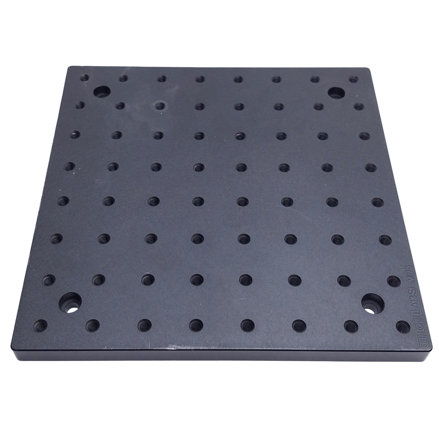 Used Thorlabs MB8 Aluminum Breadboard, 8 x 8 x 1/2", 64x 1" C2C 1/4-20 Thread