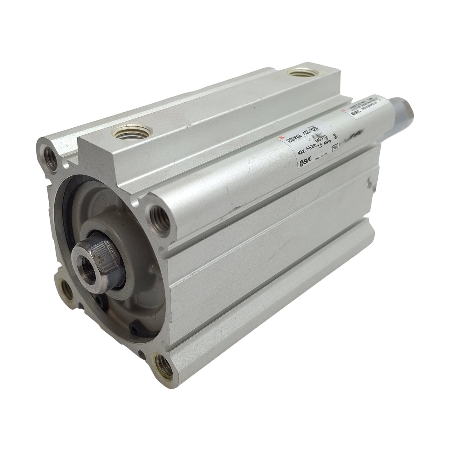 Used SMC CDQ2WA63-75DZ Double Acting Cylinder, ø63mm Bore, 75mm Stroke, Rc1/4, 1.0MPa