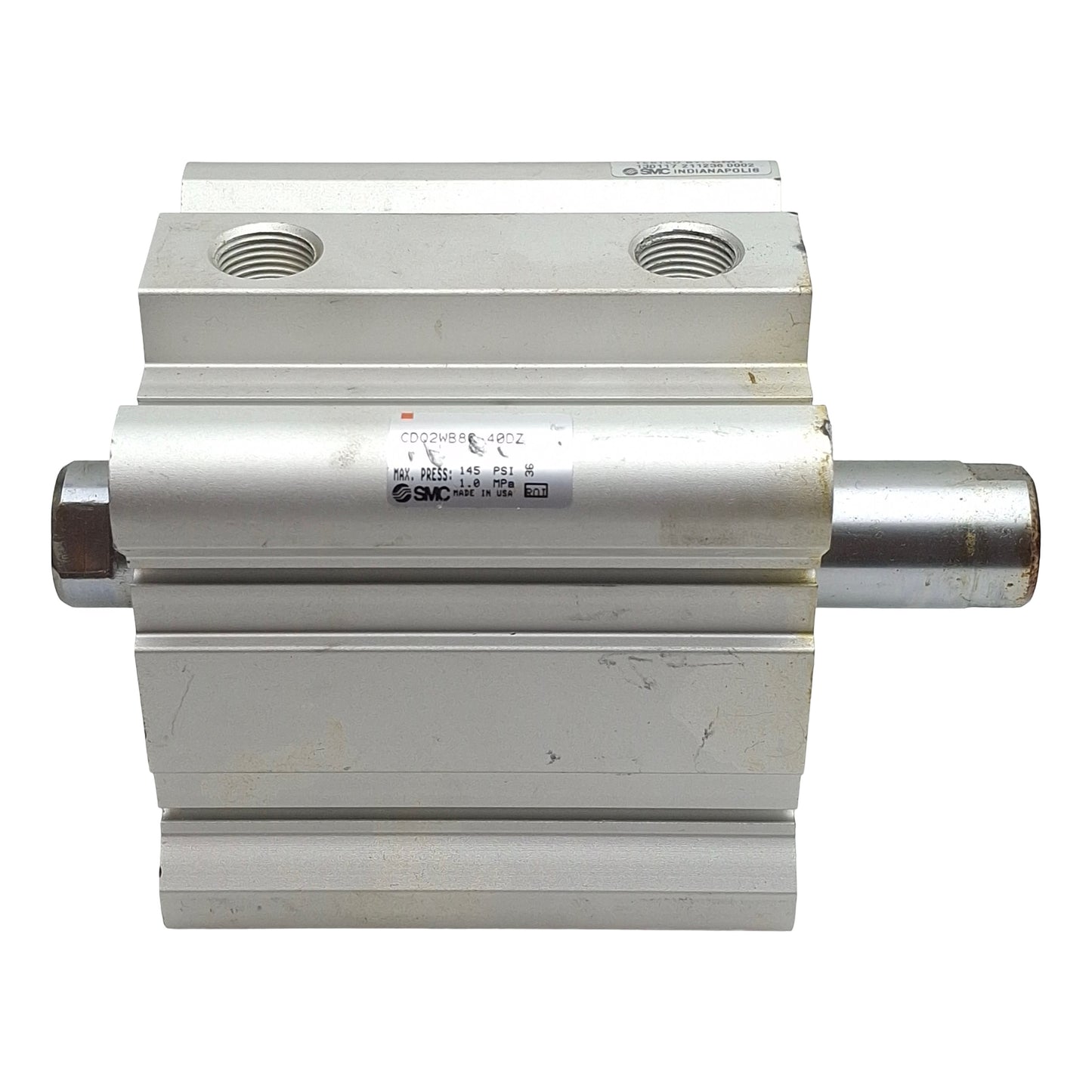 Used SMC CDQ2WB80-40DZ Double Acting Cylinder, ø80mm Bore, 40mm Stroke, Rc3/8, 1.0MPa