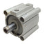 Used SMC CDQ2WB80-40DZ Double Acting Cylinder, ø80mm Bore, 40mm Stroke, Rc3/8, 1.0MPa