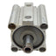 Used SMC CDQ2WB80-40DZ Double Acting Cylinder, ø80mm Bore, 40mm Stroke, Rc3/8, 1.0MPa