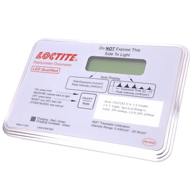 Used Loctite 1265282 Radiometer Dosimeter, 350-660nm 5mW/cm2-20W/cm2 Max, 9VDC
