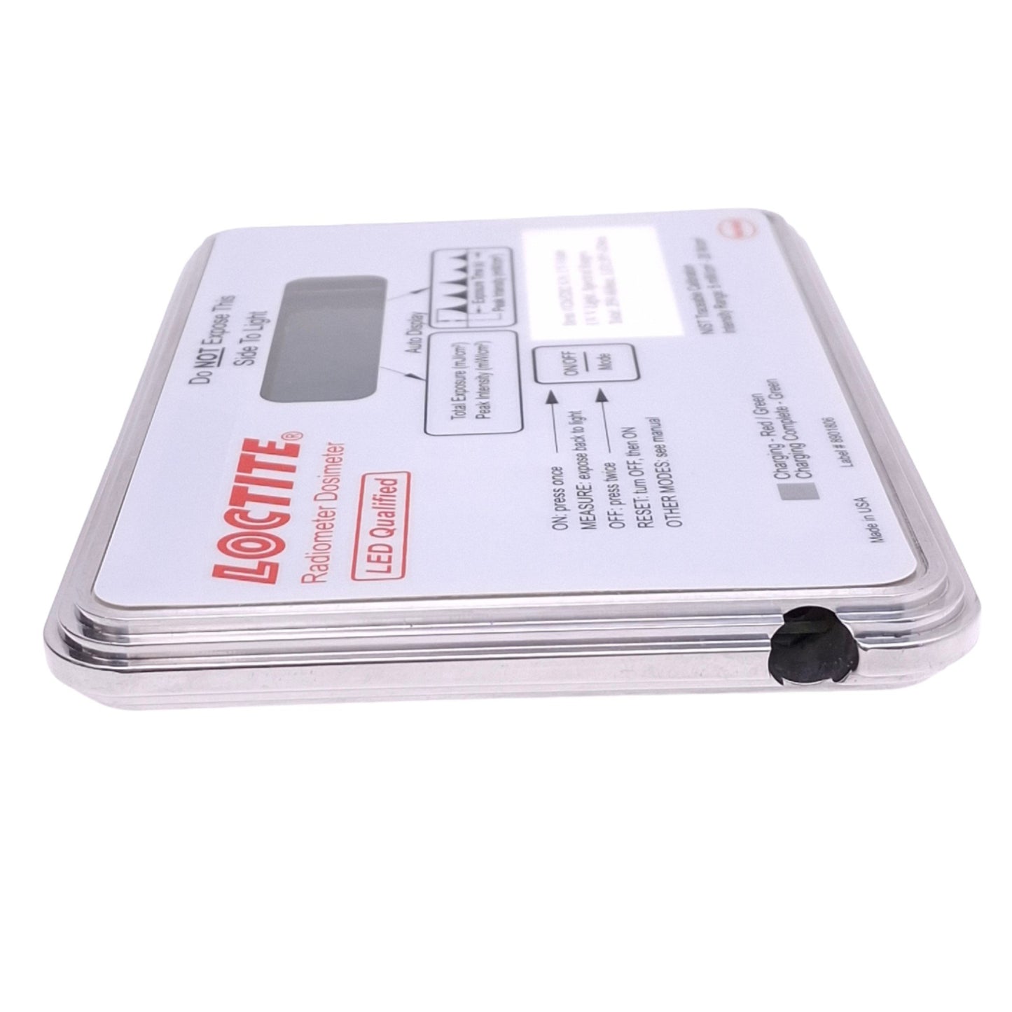 Used Loctite 1265282 Radiometer Dosimeter, 350-660nm 5mW/cm2-20W/cm2 Max, 9VDC