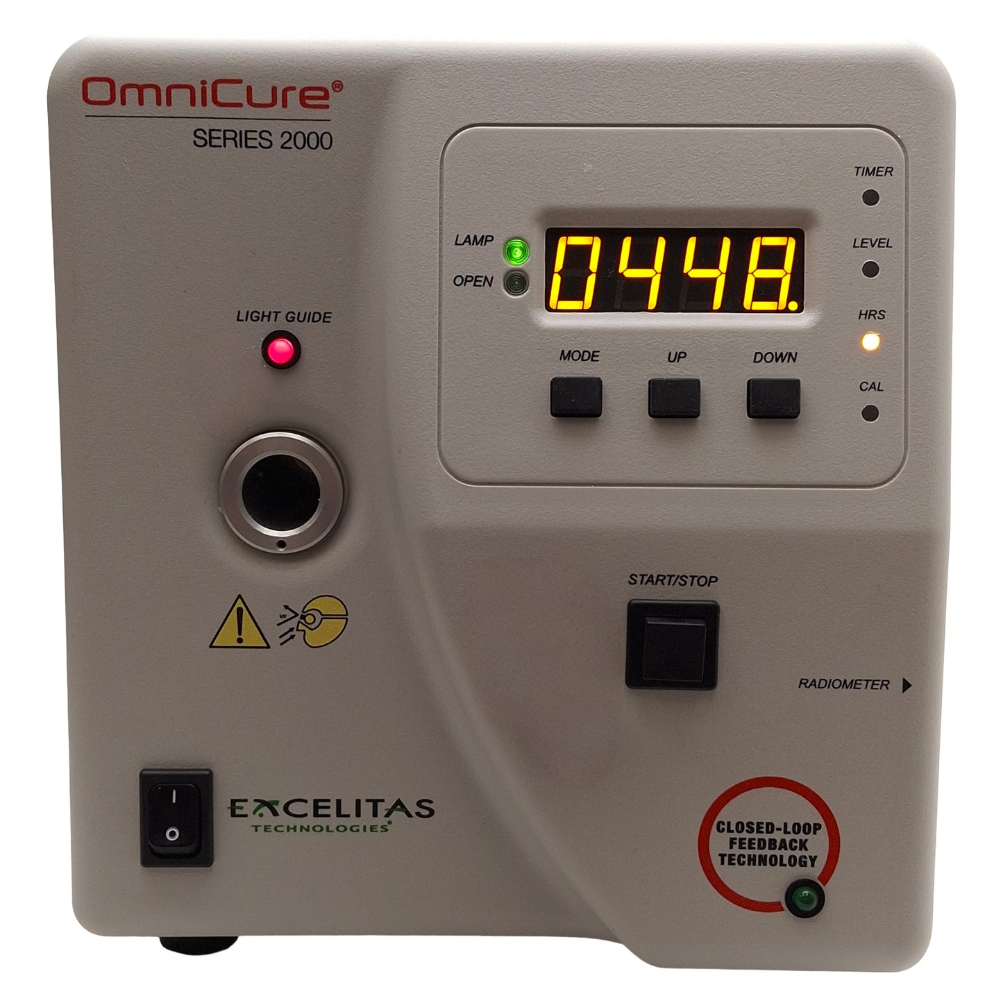 Used OmniCure S2000-XLA UV Curing System, 320-500nm, 40W/cm², 120-240VAC, 500hrs