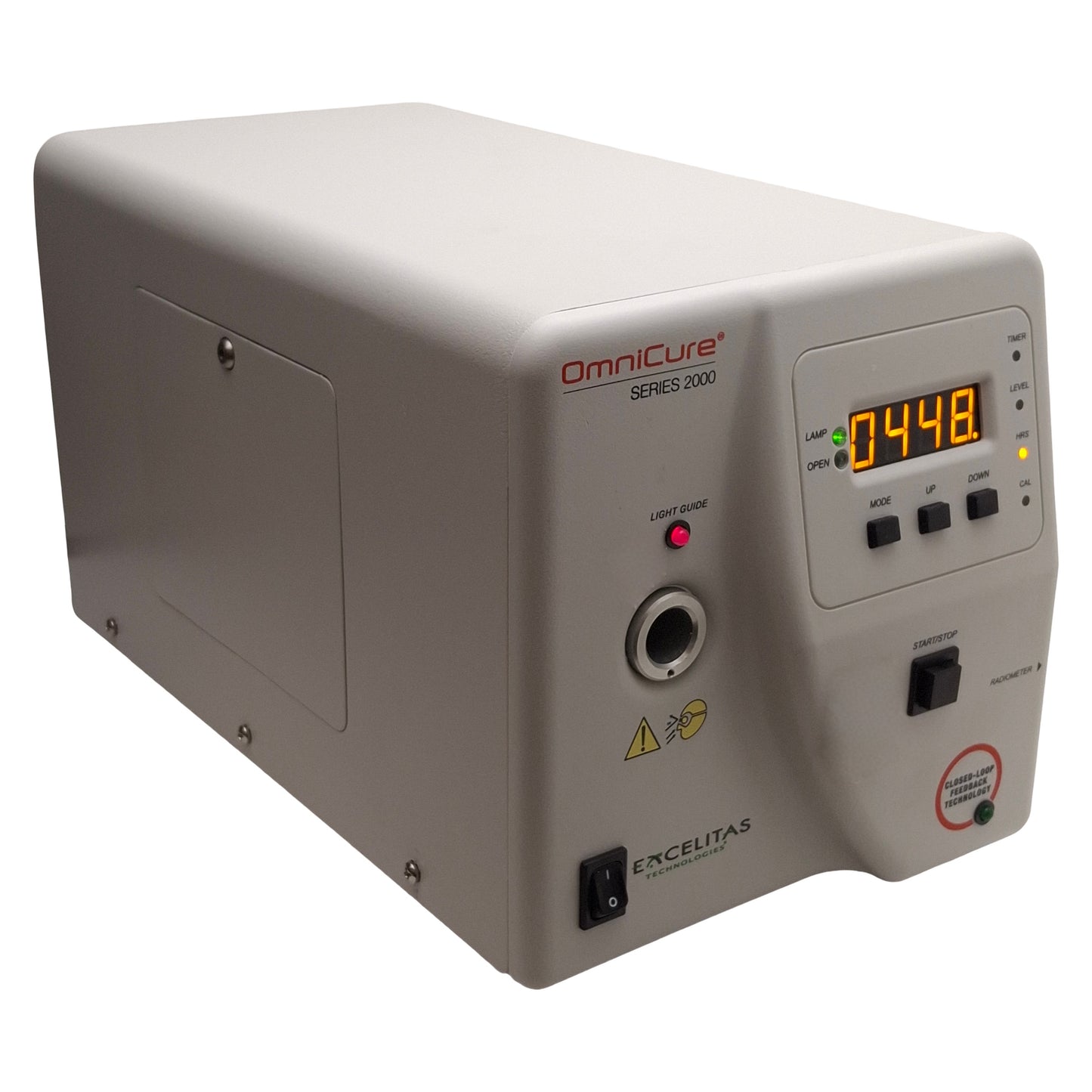 Used OmniCure S2000-XLA UV Curing System, 320-500nm, 40W/cm², 120-240VAC, 500hrs