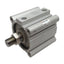 Used SMC CDQ2A80-50DMZ Compact Cylinder, ø80mm Bore, 50mm Stroke, Rc3/8, 1.0MPa