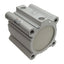 Used SMC CDQ2A80-50DMZ Compact Cylinder, ø80mm Bore, 50mm Stroke, Rc3/8, 1.0MPa