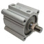 Used SMC CDQ2A80-50DMZ Compact Cylinder, ø80mm Bore, 50mm Stroke, Rc3/8, 1.0MPa