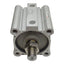 Used SMC CDQ2A80-50DMZ Compact Cylinder, ø80mm Bore, 50mm Stroke, Rc3/8, 1.0MPa