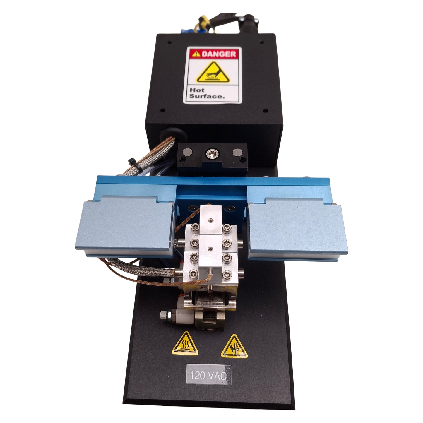 Used Beahm 220-B Thermal Die Bonder, 200-500°F, 0-100PSI, 1-9999sec Timer, 120VAC