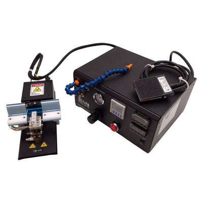Used Beahm 220-B Thermal Die Bonder, 200-500°F, 0-100PSI, 1-9999sec Timer, 120VAC