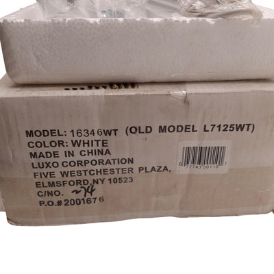 New Vision Luxo 16346WT Fluorescent Illuminated Magnifier, 5D (2.25x), 120VAC, 45in