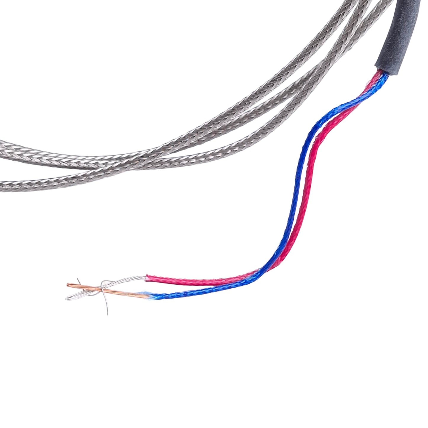 Used Watlow 70XTSGC048A Ring Thermocouple, Type T, Stud No. 10, 48in Leads