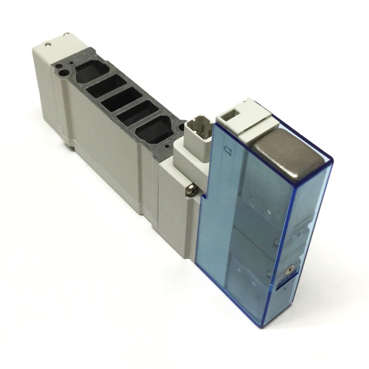 Used SMC SY5A00R-5U1 Plug-In Solenoid Valve, 4-Position Dual 3-Port NC/NC, 24VDC