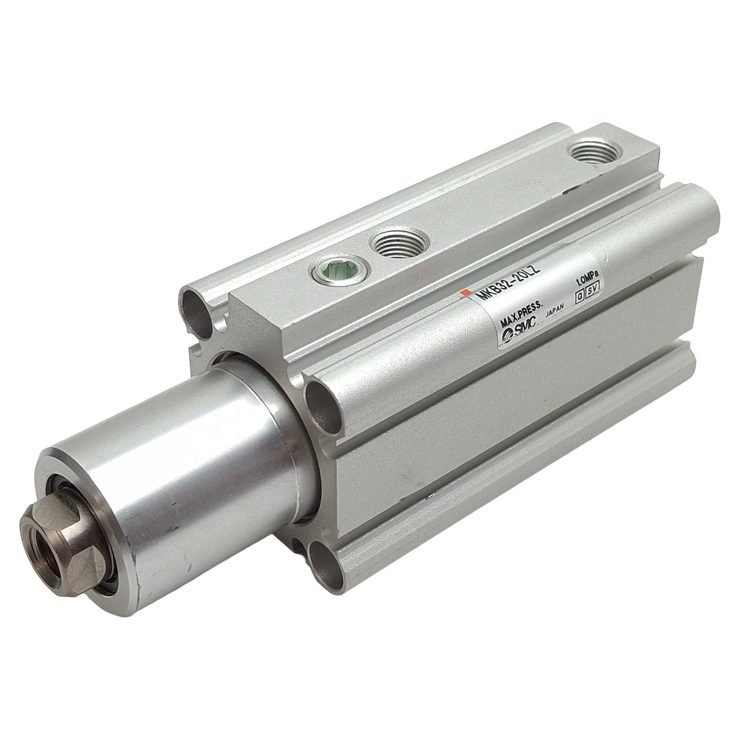 Used SMC MKB32-20LZ Swing Clamp Cylinder, ø32mm Bore, 20mm Stroke, Rc1/8, 1.0MPa