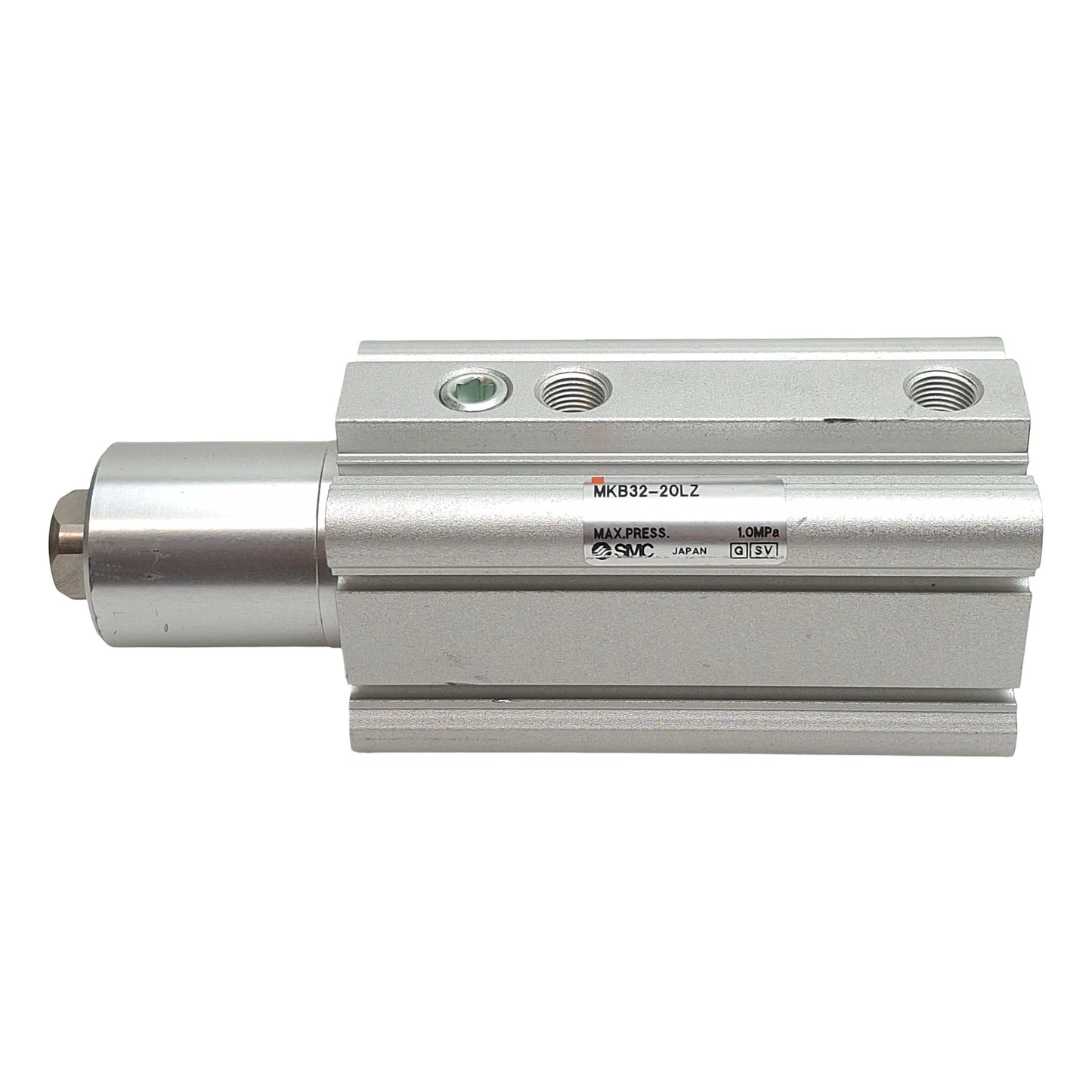 Used SMC MKB32-20LZ Swing Clamp Cylinder, ø32mm Bore, 20mm Stroke, Rc1/8, 1.0MPa