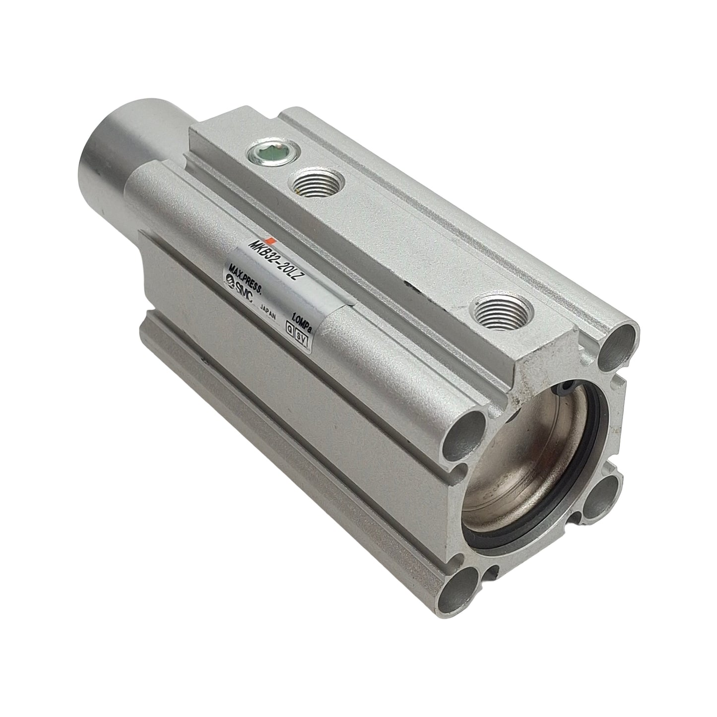 Used SMC MKB32-20LZ Swing Clamp Cylinder, ø32mm Bore, 20mm Stroke, Rc1/8, 1.0MPa