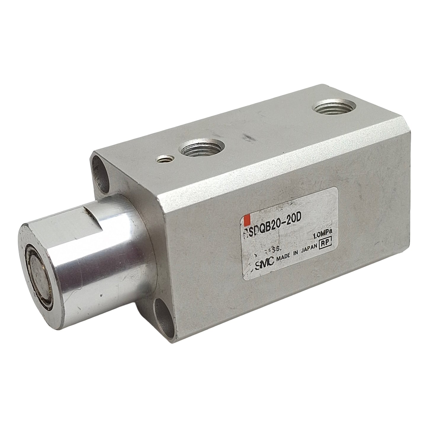 Used SMC RSDQB20-20D Pneumatic Stopper Cylinder, 20mm Bore, 20mm Stroke, 1.0MPa