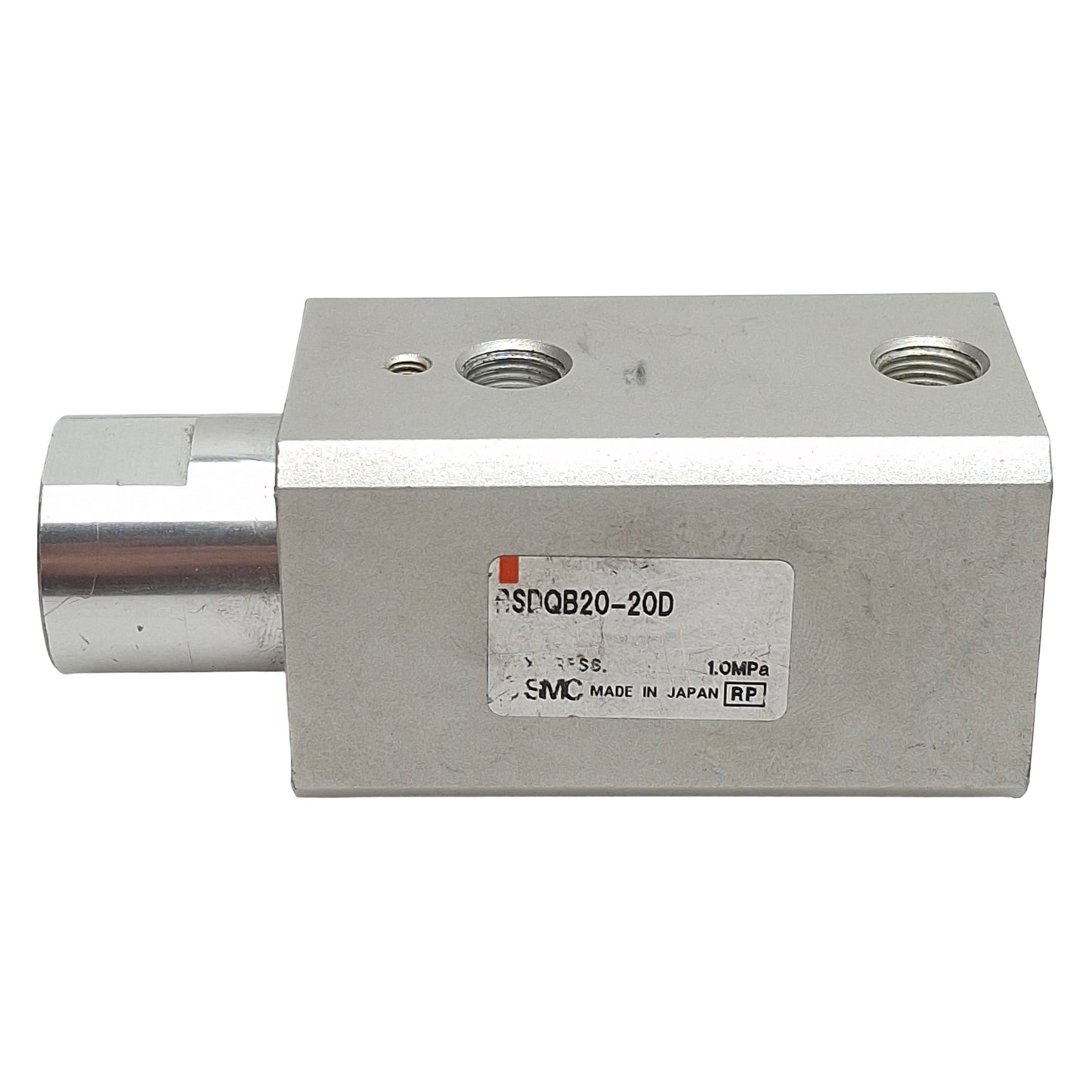 Used SMC RSDQB20-20D Pneumatic Stopper Cylinder, 20mm Bore, 20mm Stroke, 1.0MPa