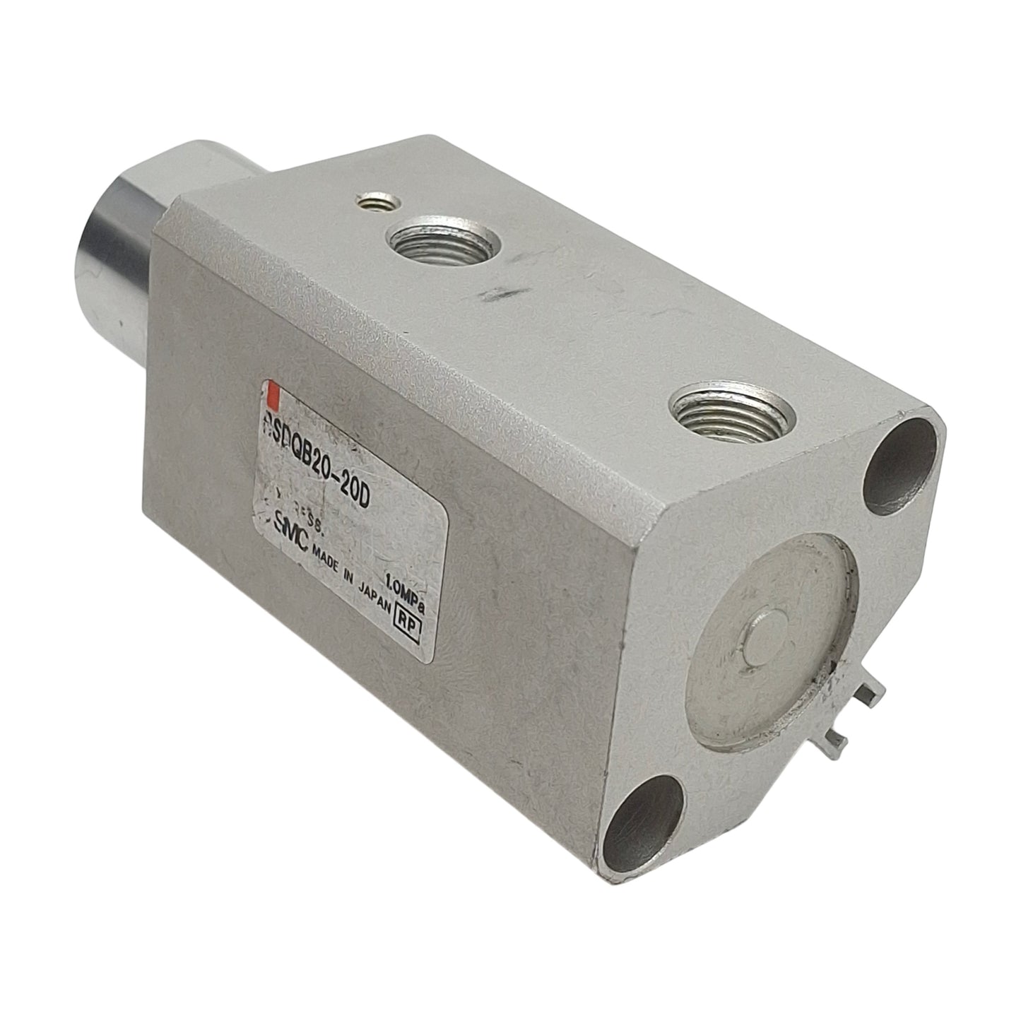 Used SMC RSDQB20-20D Pneumatic Stopper Cylinder, 20mm Bore, 20mm Stroke, 1.0MPa