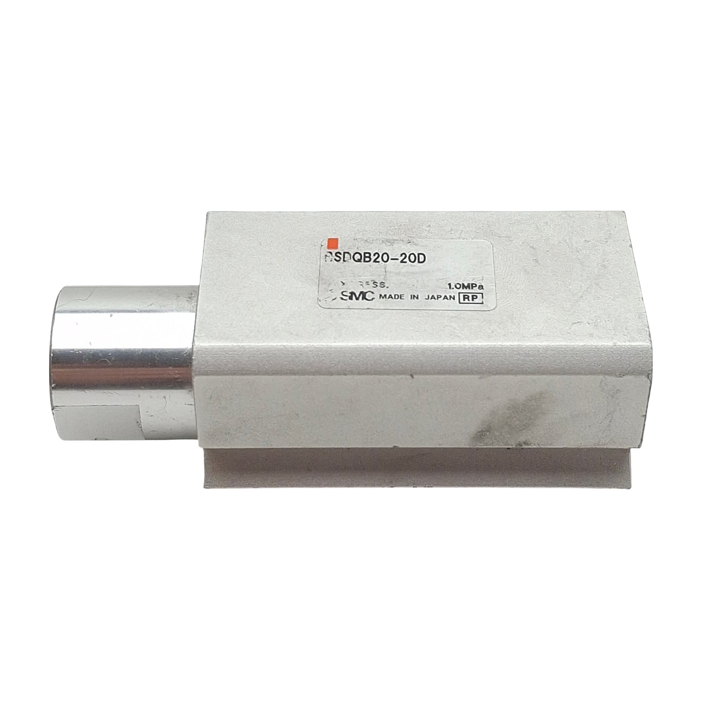 Used SMC RSDQB20-20D Pneumatic Stopper Cylinder, 20mm Bore, 20mm Stroke, 1.0MPa