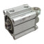 Used SMC CDQ2D50-25DZ Compact Cylinder, ø50mm Bore, 25mm Stroke, Rc1/4, 1.0MPa