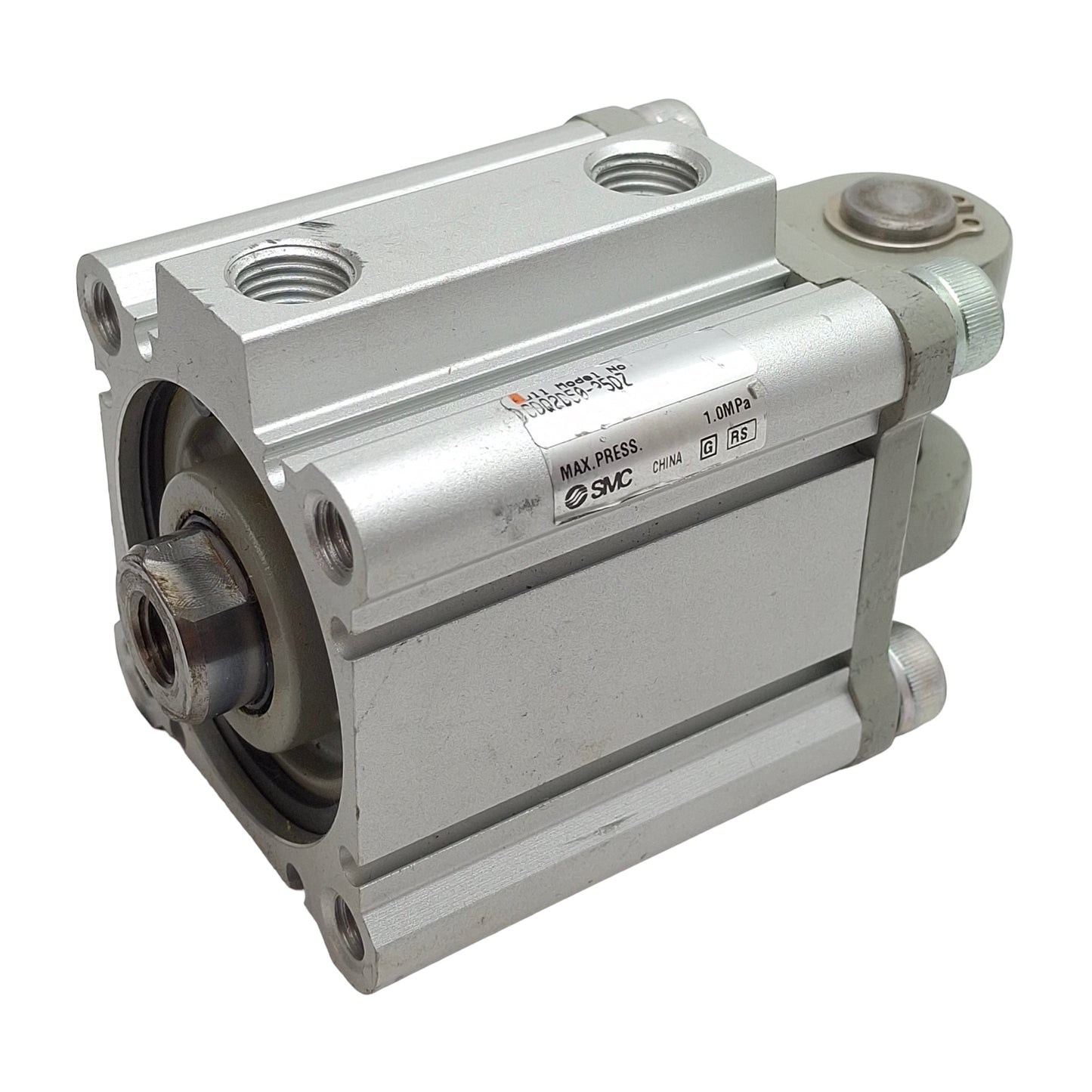Used SMC CDQ2D50-25DZ Compact Cylinder, ø50mm Bore, 25mm Stroke, Rc1/4, 1.0MPa