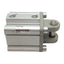 Used SMC CDQ2D50-25DZ Compact Cylinder, ø50mm Bore, 25mm Stroke, Rc1/4, 1.0MPa