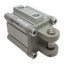 Used SMC CDQ2D50-25DZ Compact Cylinder, ø50mm Bore, 25mm Stroke, Rc1/4, 1.0MPa
