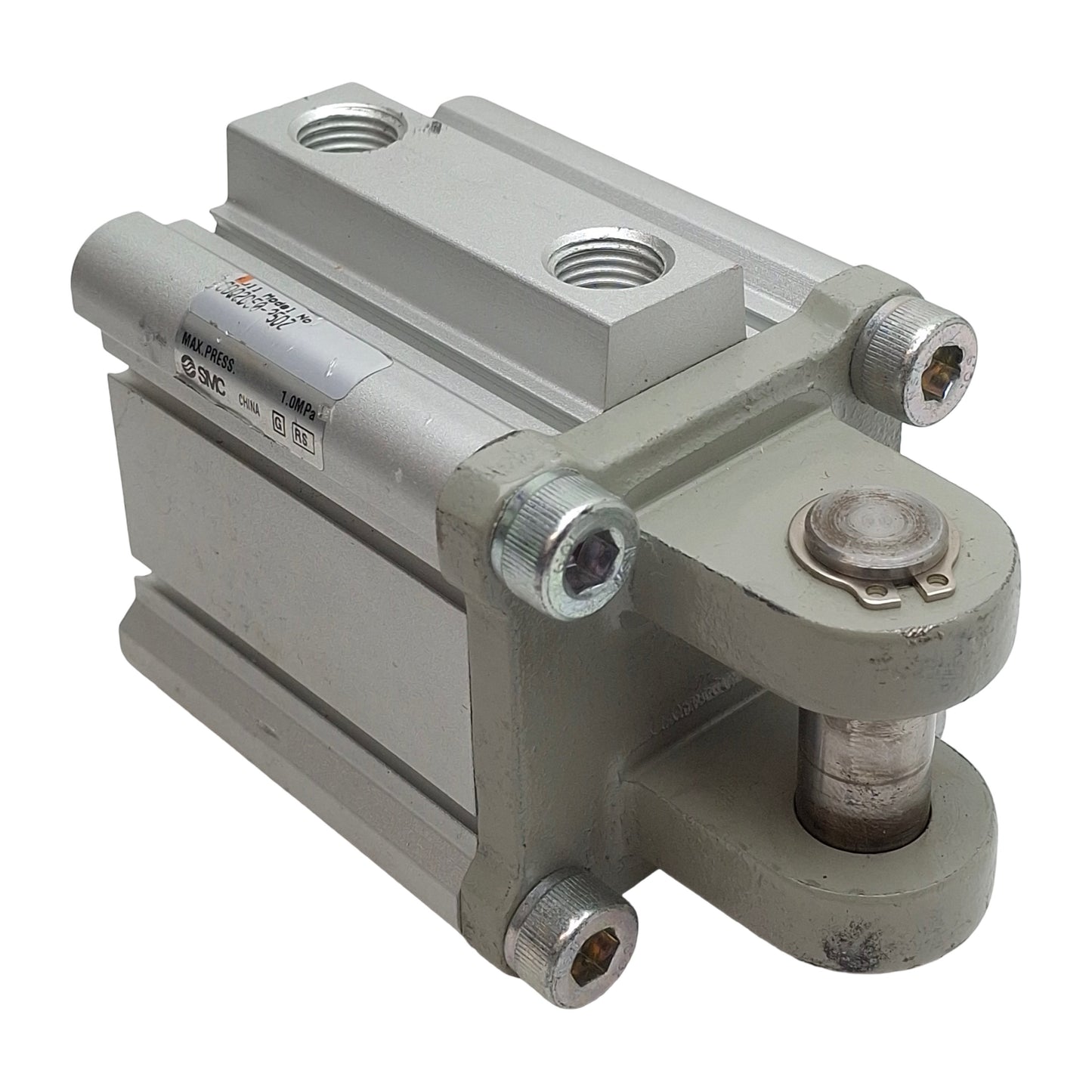 Used SMC CDQ2D50-25DZ Compact Cylinder, ø50mm Bore, 25mm Stroke, Rc1/4, 1.0MPa