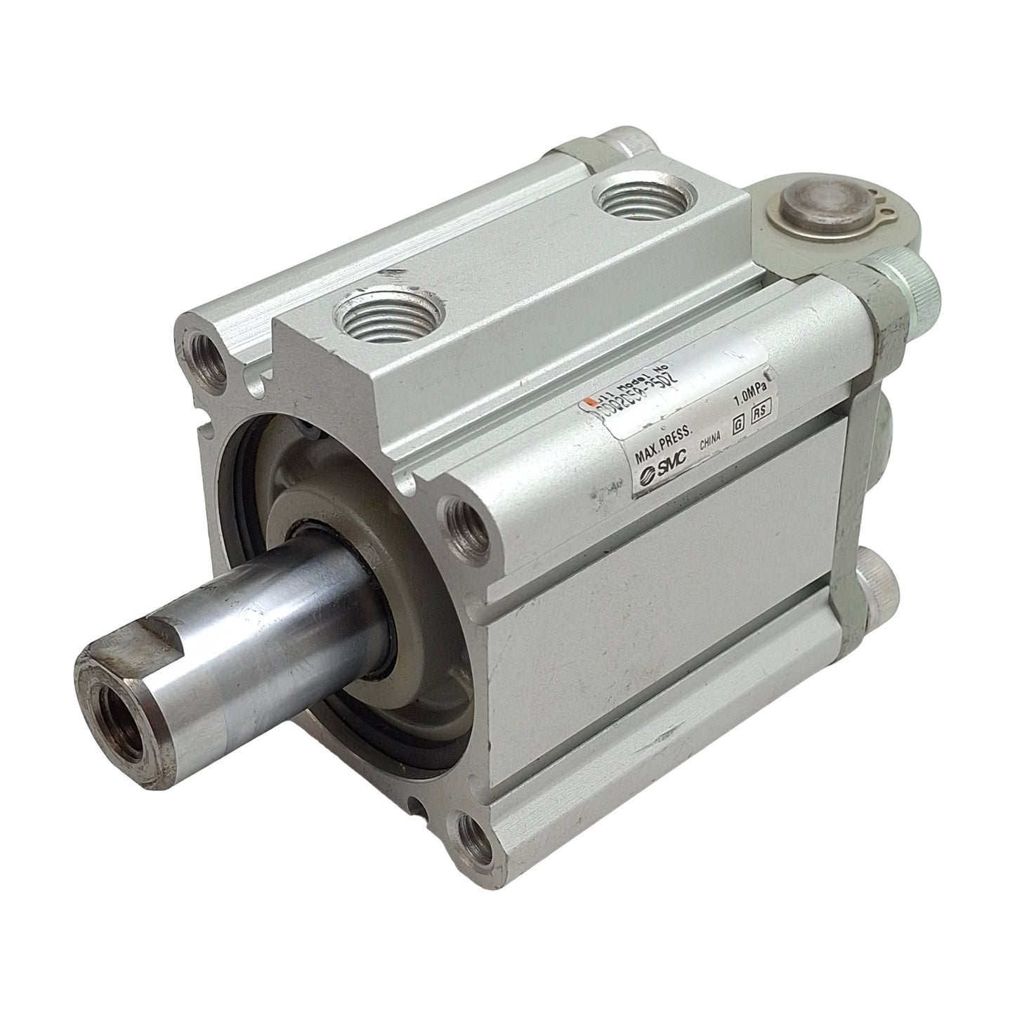 Used SMC CDQ2D50-25DZ Compact Cylinder, ø50mm Bore, 25mm Stroke, Rc1/4, 1.0MPa