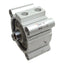 Used SMC CDQ2B80-10DZ Compact Cylinder, ø80mm Bore, 10mm Stroke, Rc3/8, 1.0MPa