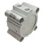 Used SMC CDQ2B80-10DZ Compact Cylinder, ø80mm Bore, 10mm Stroke, Rc3/8, 1.0MPa