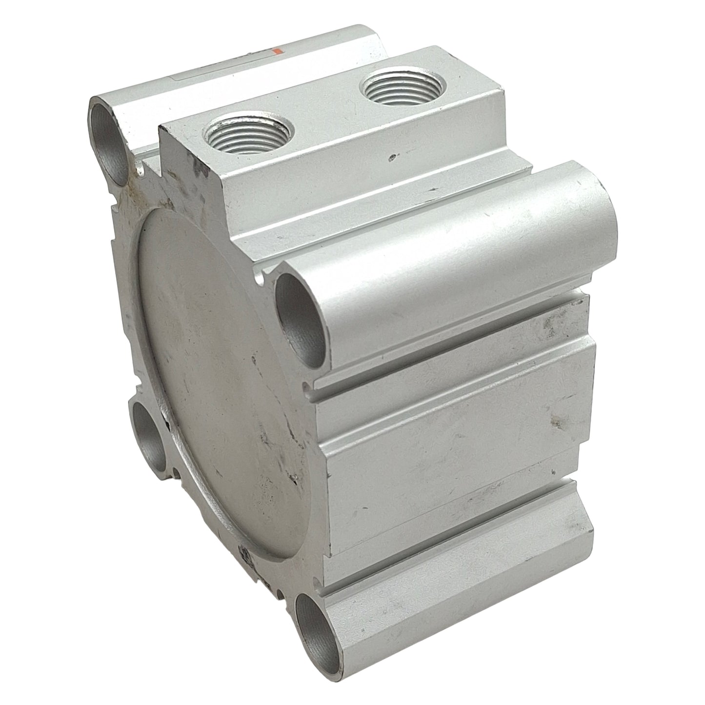 Used SMC CDQ2B80-10DZ Compact Cylinder, ø80mm Bore, 10mm Stroke, Rc3/8, 1.0MPa