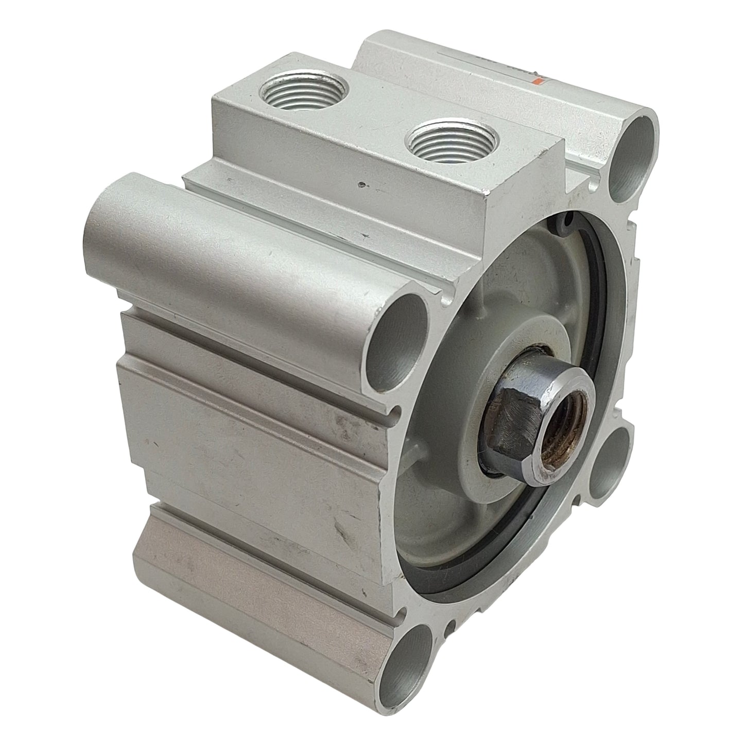 Used SMC CDQ2B80-10DZ Compact Cylinder, ø80mm Bore, 10mm Stroke, Rc3/8, 1.0MPa
