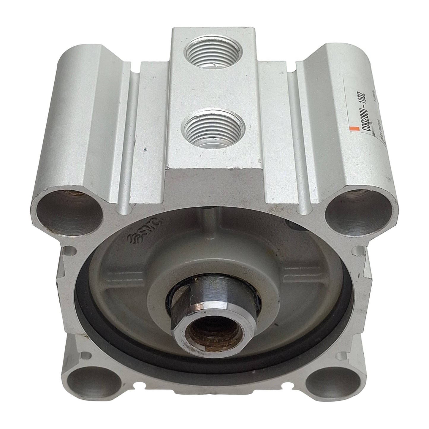 Used SMC CDQ2B80-10DZ Compact Cylinder, ø80mm Bore, 10mm Stroke, Rc3/8, 1.0MPa