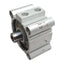 Used SMC CDQ2B80-10DZ Compact Cylinder, ø80mm Bore, 10mm Stroke, Rc3/8, 1.0MPa