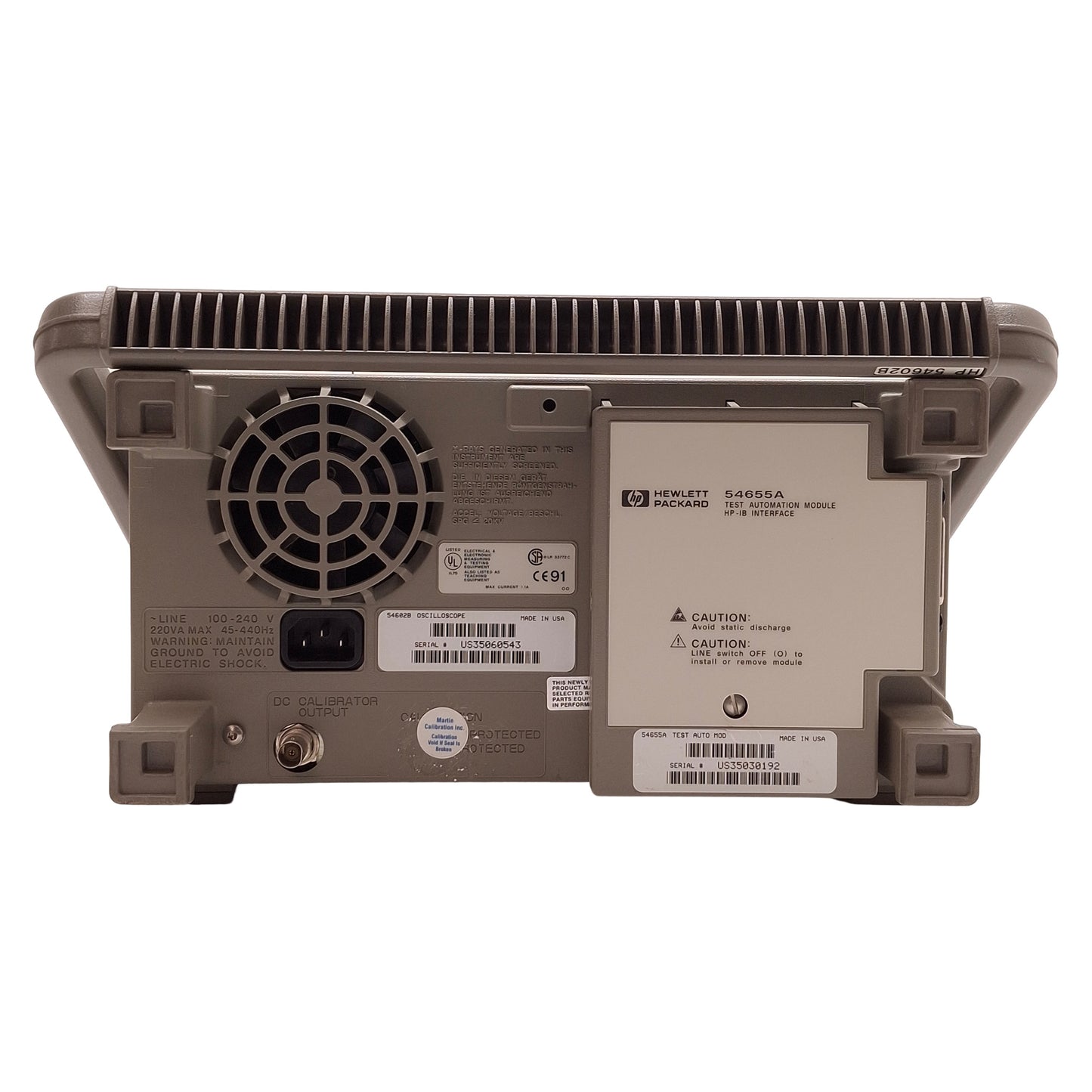 Used Hewlett Packard 54602B 4-Channel Digital Oscilloscope 100MHz to 250MHz, 10GSa/s