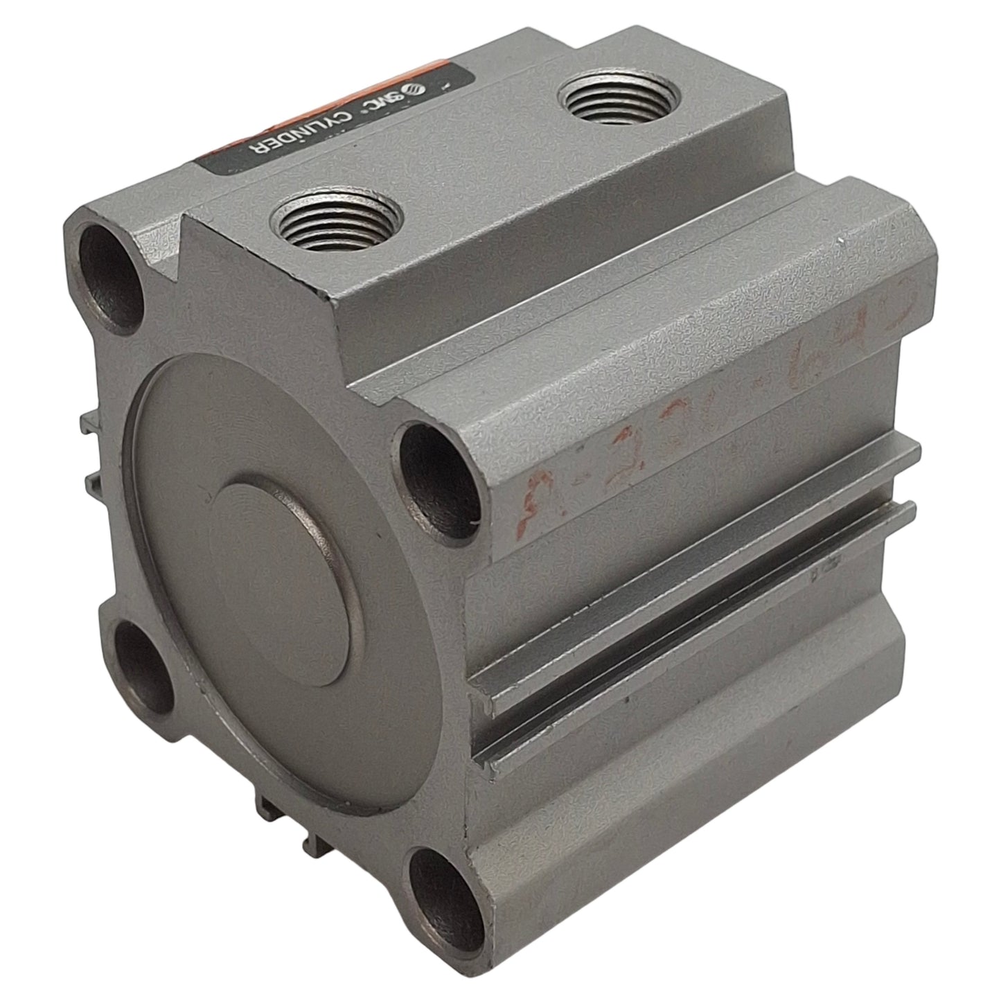 Used SMC NCDQ2B40-10D Compact Cylinder, ø40mm Bore, 10mm Stroke, 1/8in NPT, 150psi
