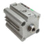 Used SMC 10-CDQ2B32-15D-F7PL Compact Cylinder, ø32mm Bore, 15mm Stroke, Rc1/8, 1.0MPa