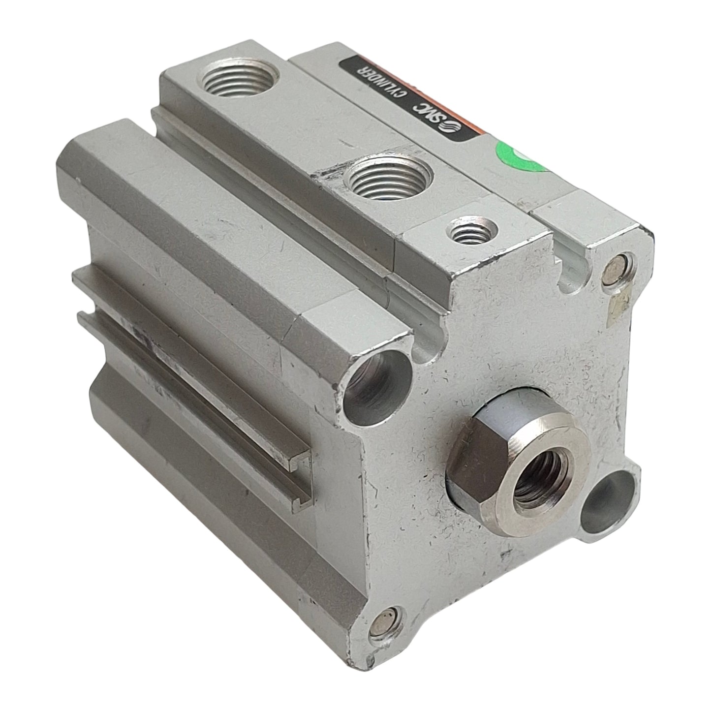 Used SMC 10-CDQ2B32-15D-F7PL Compact Cylinder, ø32mm Bore, 15mm Stroke, Rc1/8, 1.0MPa