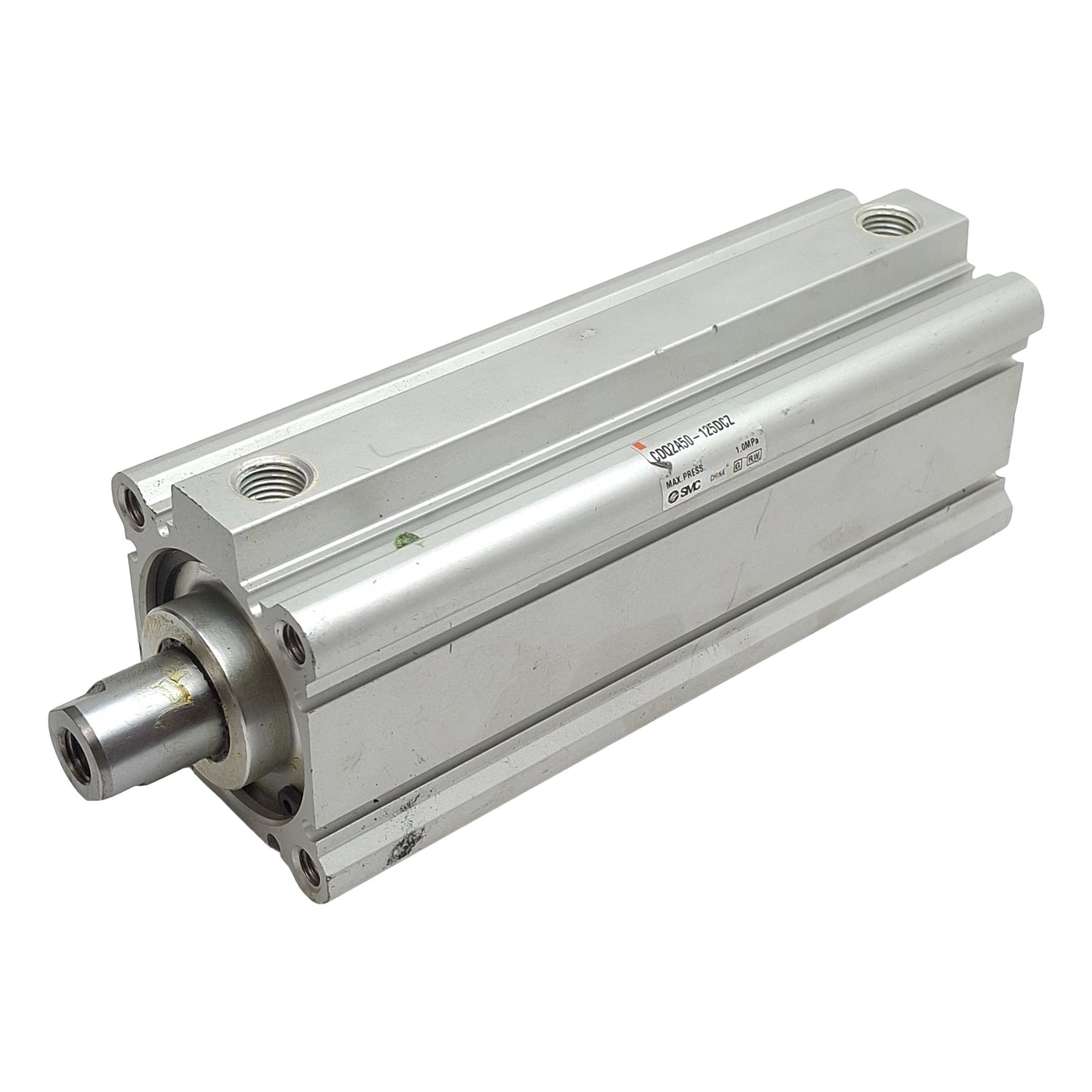 Used SMC CDQ2A50-125DCZ Compact Cylinder, ø50mm Bore, 125mm Stroke, Rc1/4, 1.0MPa