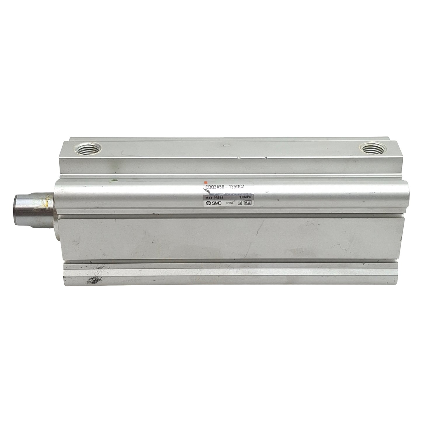 Used SMC CDQ2A50-125DCZ Compact Cylinder, ø50mm Bore, 125mm Stroke, Rc1/4, 1.0MPa