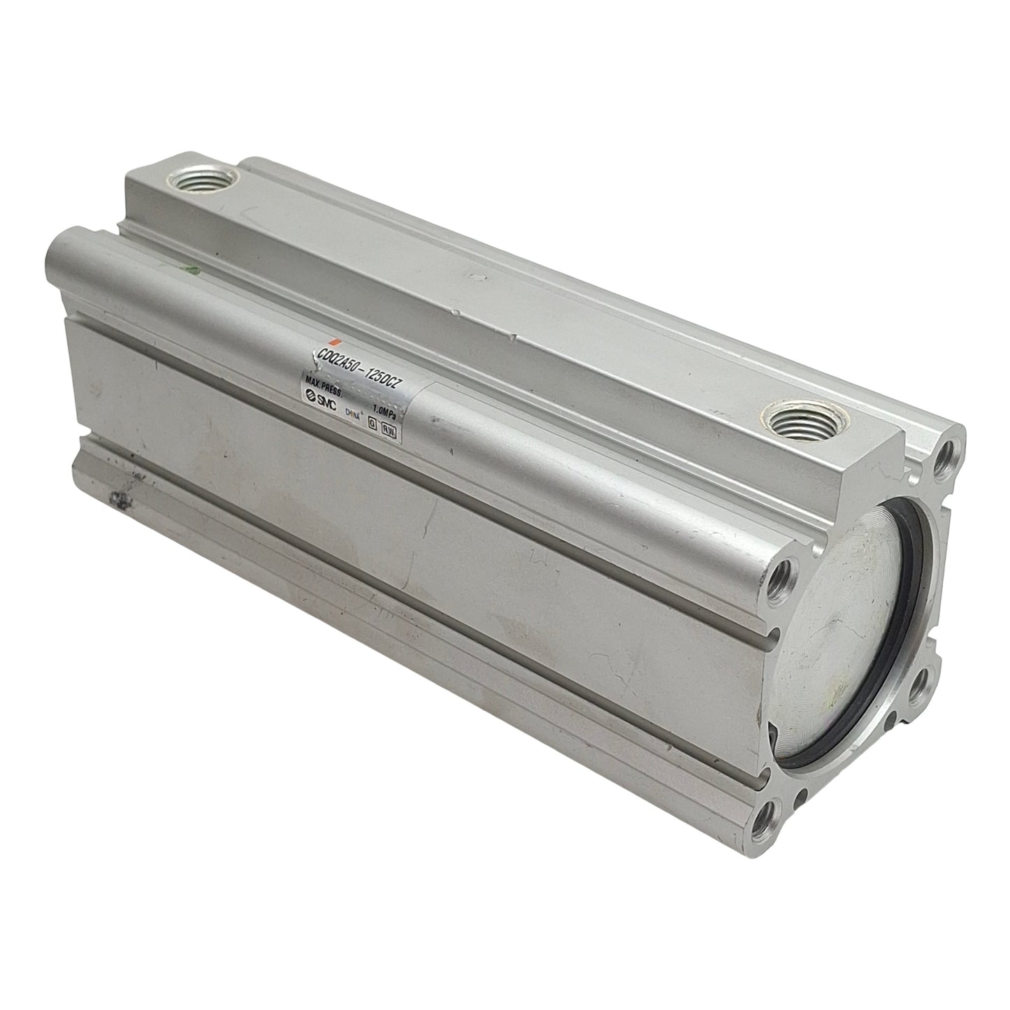 Used SMC CDQ2A50-125DCZ Compact Cylinder, ø50mm Bore, 125mm Stroke, Rc1/4, 1.0MPa