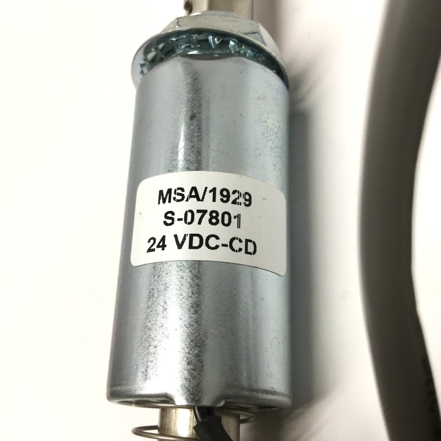 Used Magnet Schultz S-07801 Tubular Push Solenoid 24VDC Continuous Duty, 101oz Hold