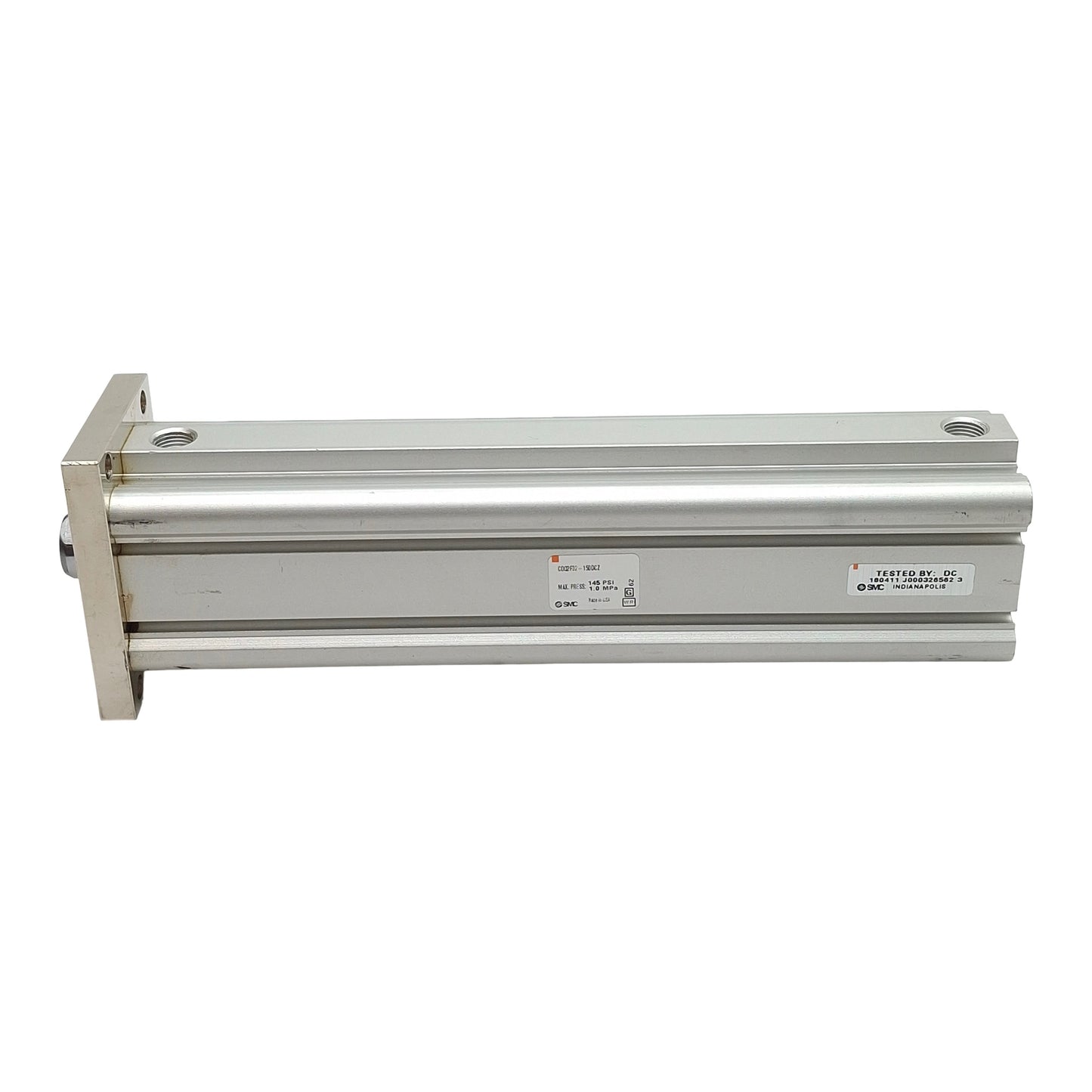 Used SMC CDQ2F32-150DCZ Compact Cylinder, ø32mm Bore, 150mm Stroke, Rc1/8, 1.0MPa