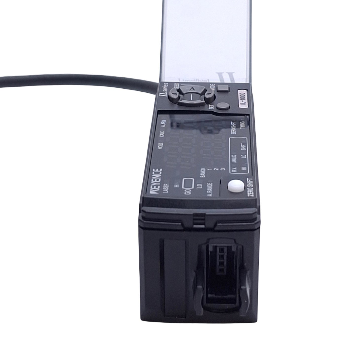 Used Keyence IL-1000 Laser Sensor Amplifier, NPN Output, 10-30VDC Supply, DIN Rail