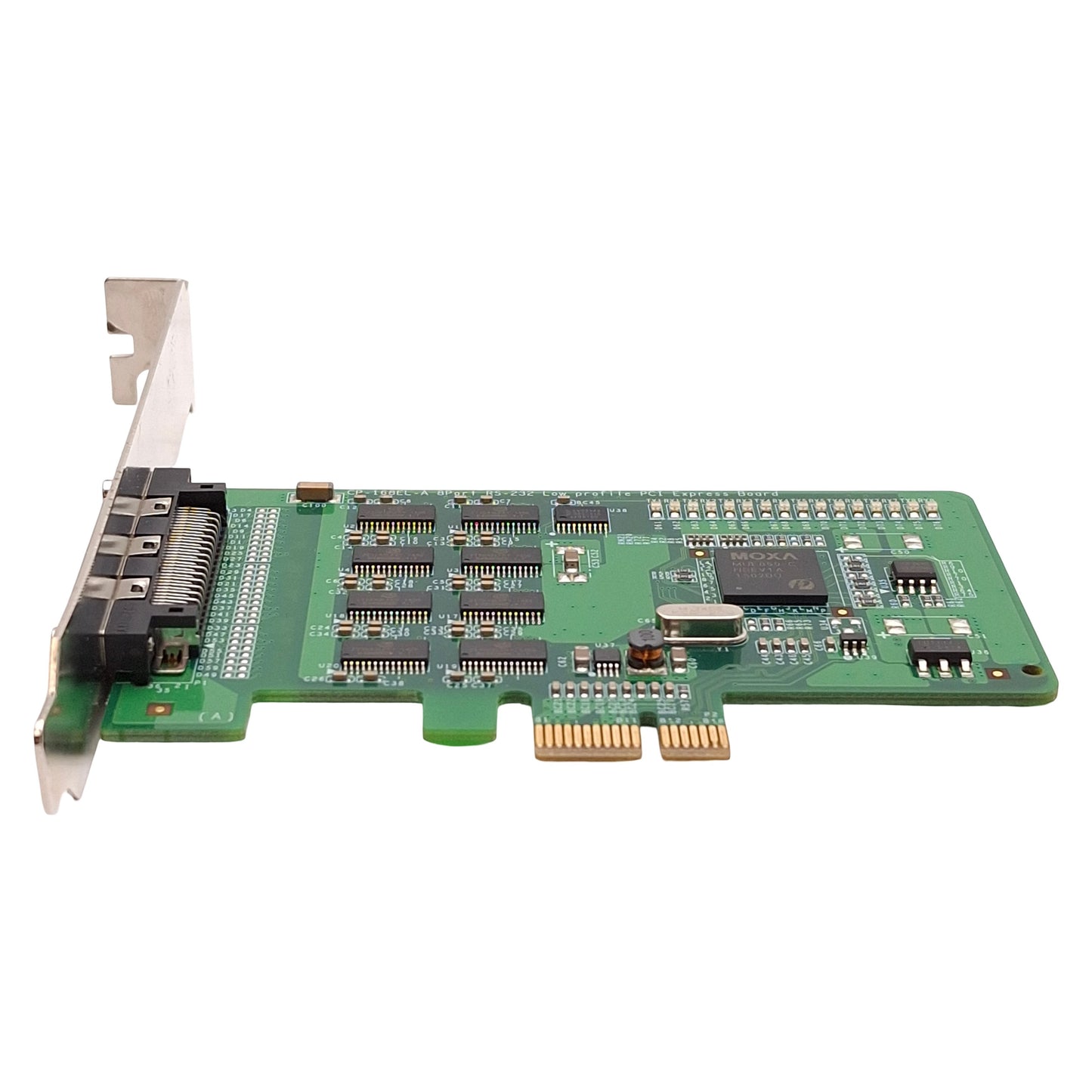 Used Moxa CP-168EL-A Low Profile PCI Express Board w/o Cable 8-Port, RS-232, VHDCI 68